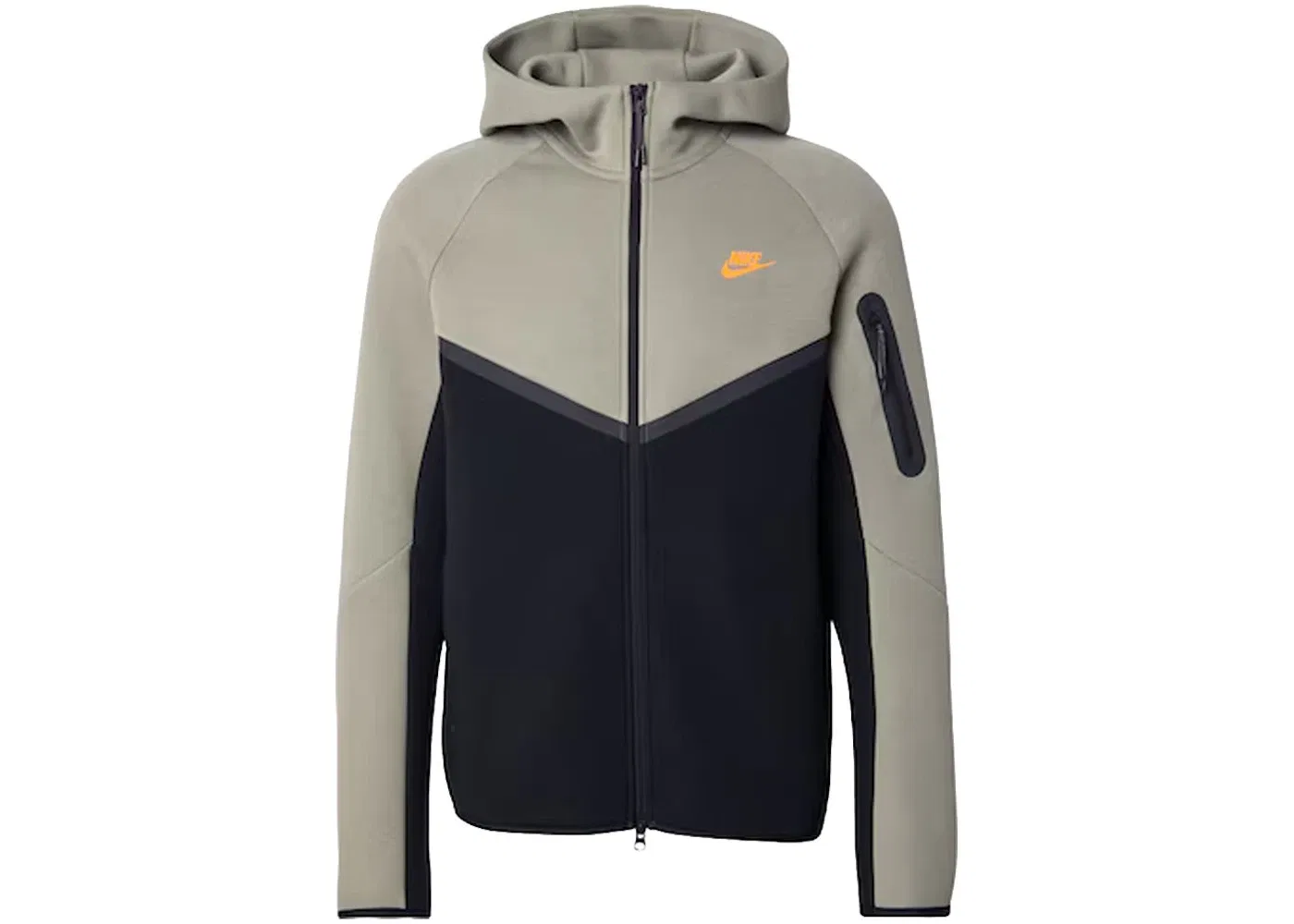 Мужской спортивный костюм с логотипом Tech Fleece Nike, цвет Light Army/Black/Total Orange