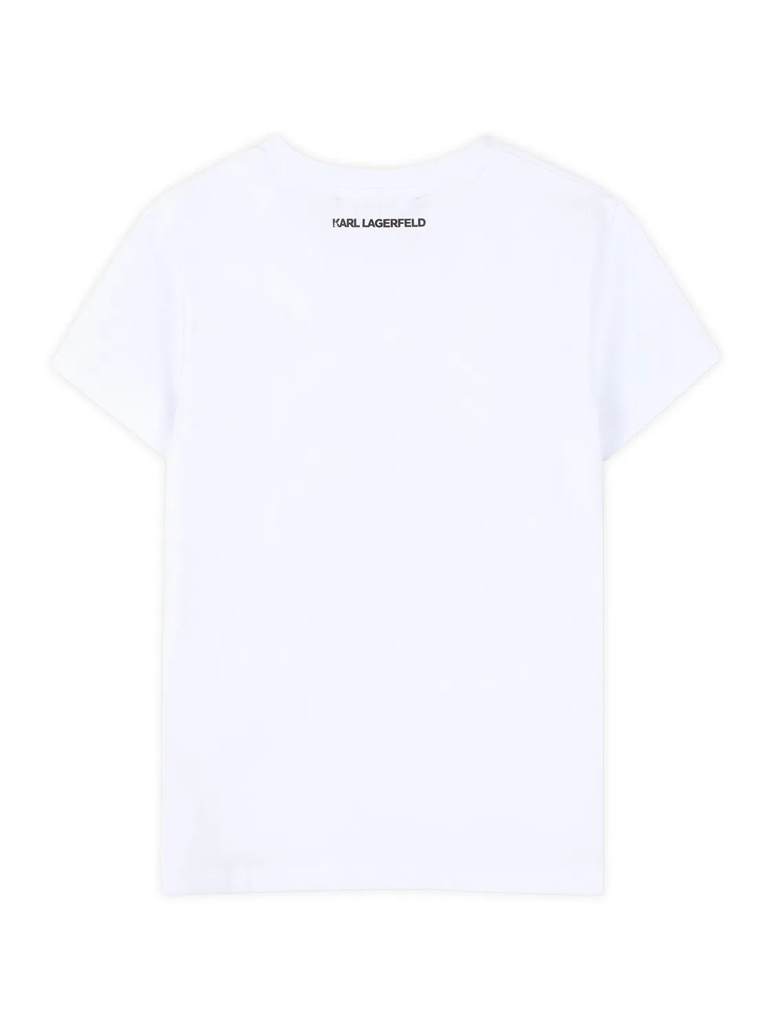 Футболка стандартного кроя для девочки Karl Lagerfeld Kids, белый — фото 3