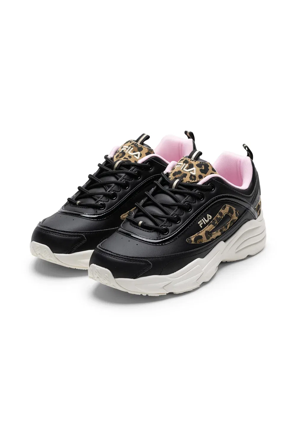 Обувь для подростков Skye - кроссовки Fila, Black-Leopard — фото 2