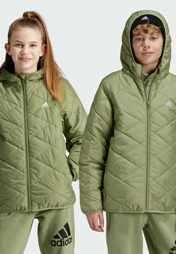 Легкая утепленная зимняя куртка Adidas Sportswear, зеленый