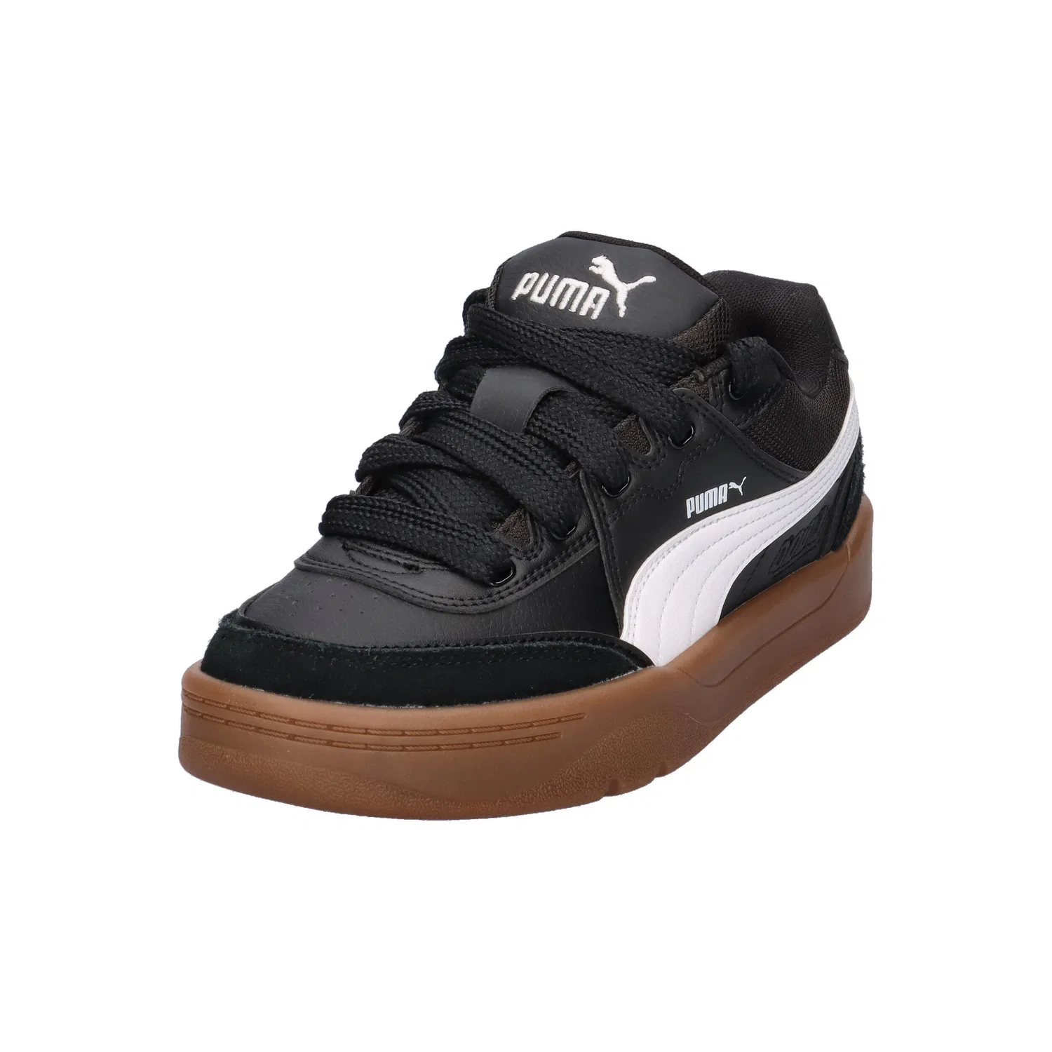Детские кроссовки с высоким верхом Park Lifestyle SK8 Jr Puma, Schwarz Braun — фото 4