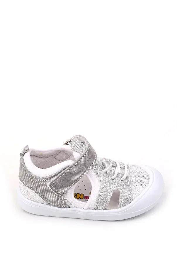 Детские ортопедические туфли для девочек Walkenzo, White-Grey — фото 3