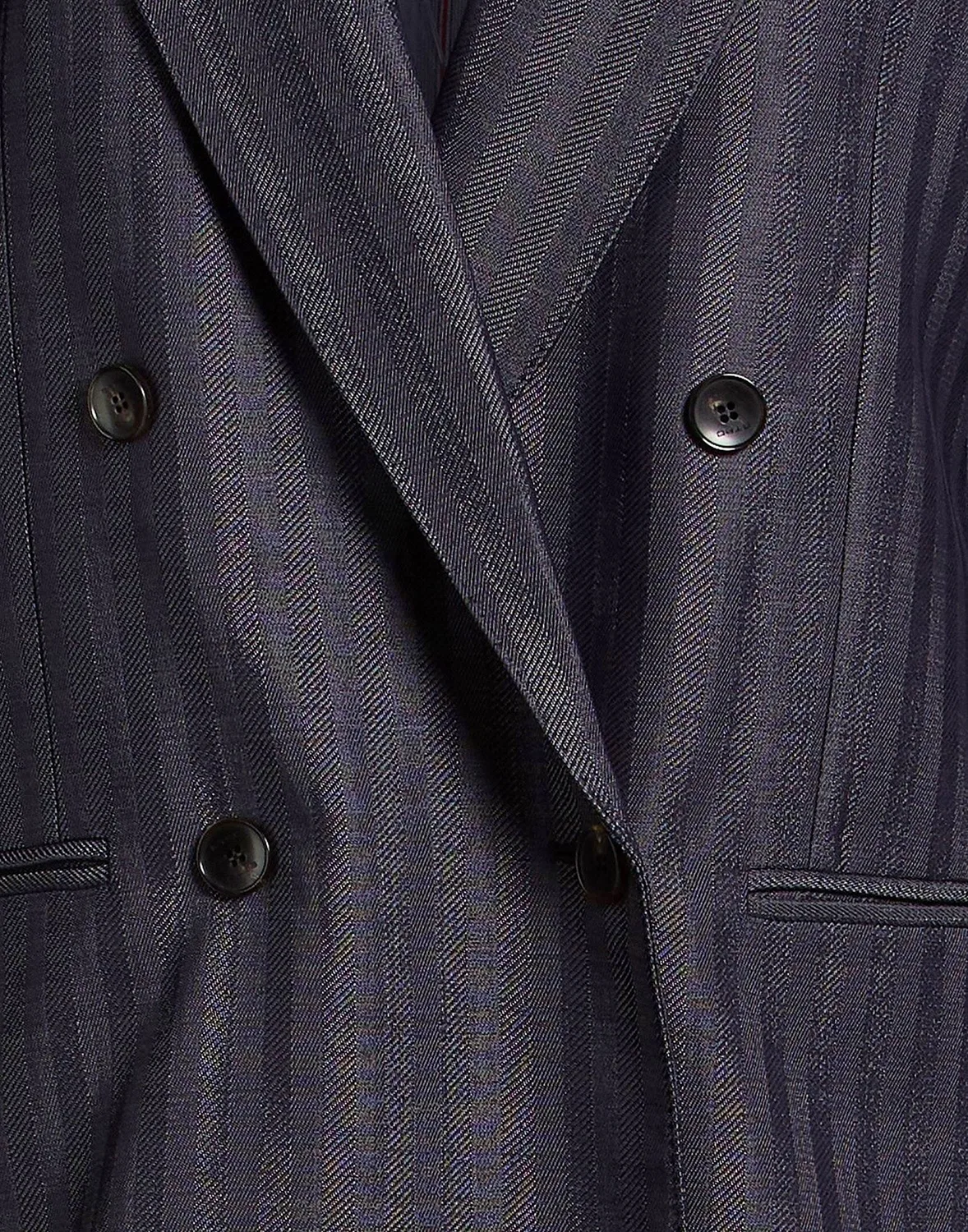 Женский двубортный пиджак с лацканами Charcoal Etro, темно‑серый — фото 4