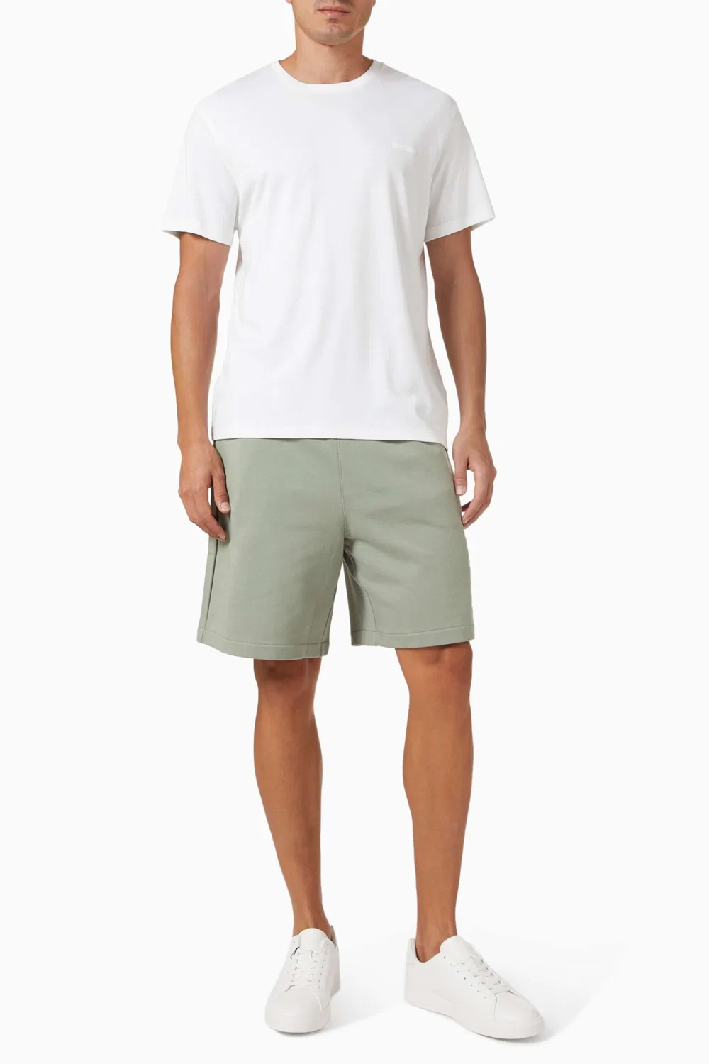 Футболка с коротким рукавом Logo Slim-fit T-shirt Calvin Klein, белый — фото 2