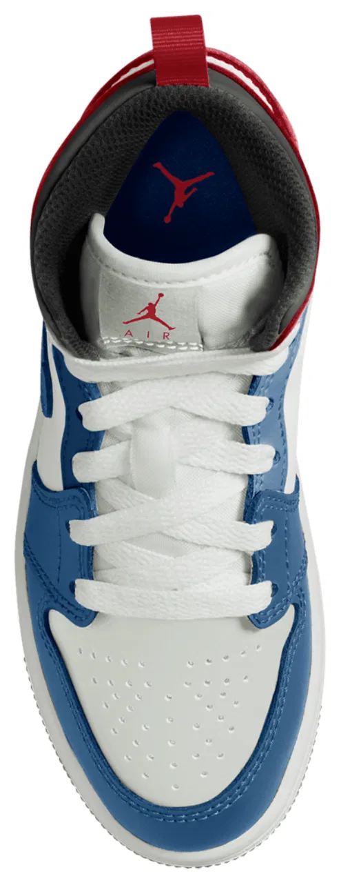Детские кроссовки AJ 1 Mid Jordan, цвет Blue/Red/White — фото 3