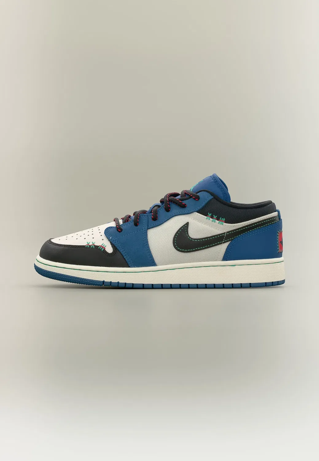Кроссовки Air 1 se унисекс Jordan, True Blue/Black/University Red/Kinetic Green/Chalk
