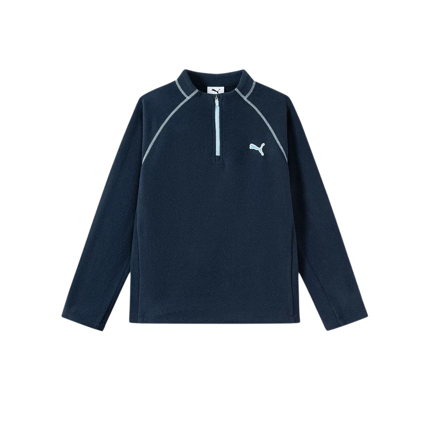 Детская футболка с воротником-стойкой PUMA, Dark Blue 80802
