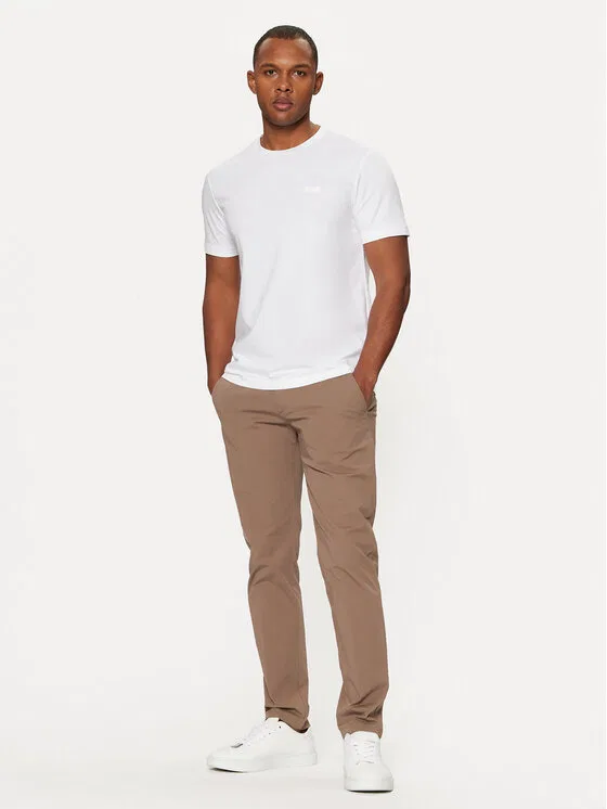 Футболка regular fit Smooth Cotton T-Shirt Calvin Klein, белый — фото 2