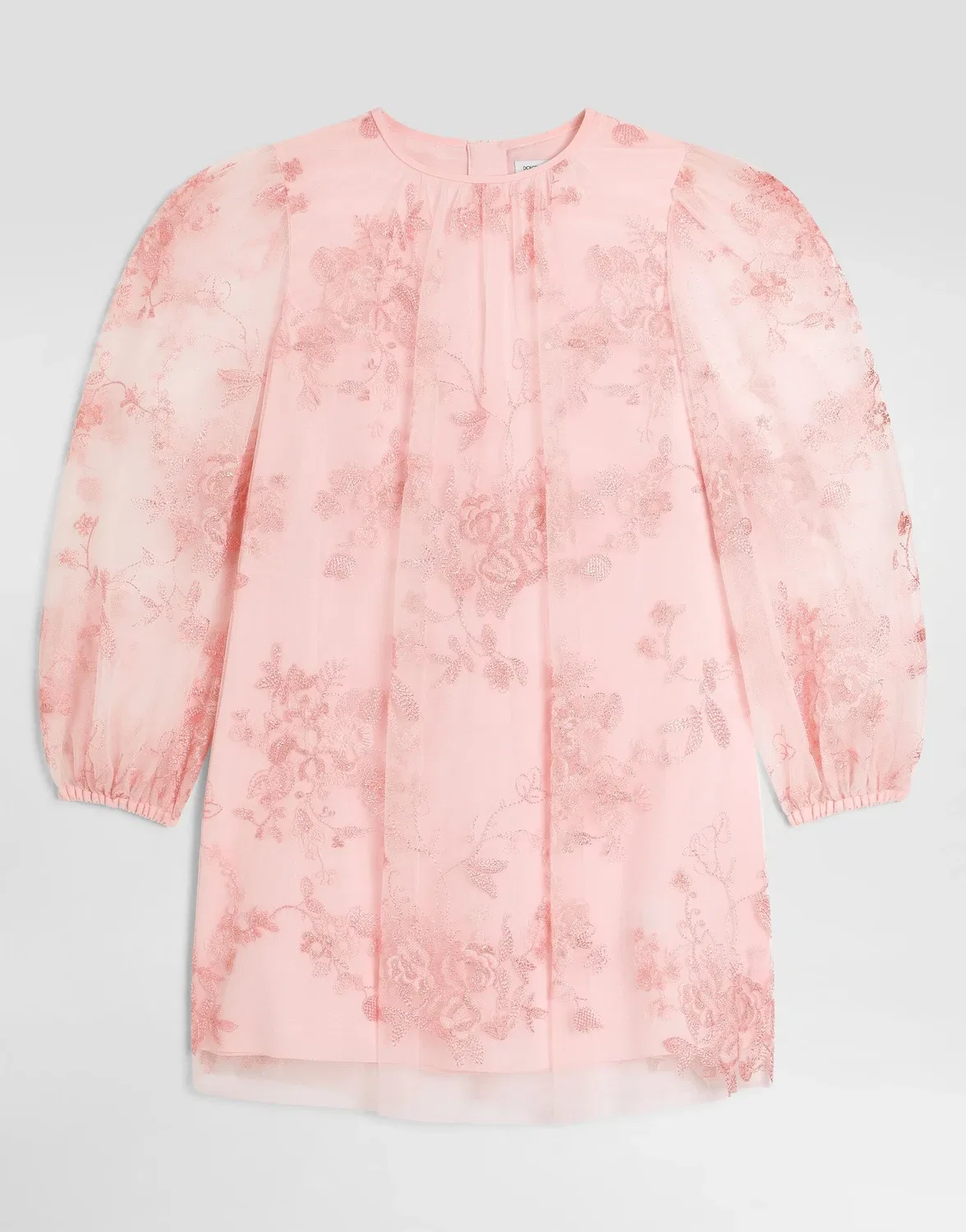 Тюлевое платье с люрексовыми нитями Dolce & Gabbana, розовый
