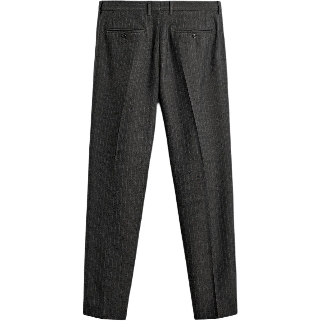 Мужские брюки классические Charcoal Gray ZARA, Темно-серый — фото 3
