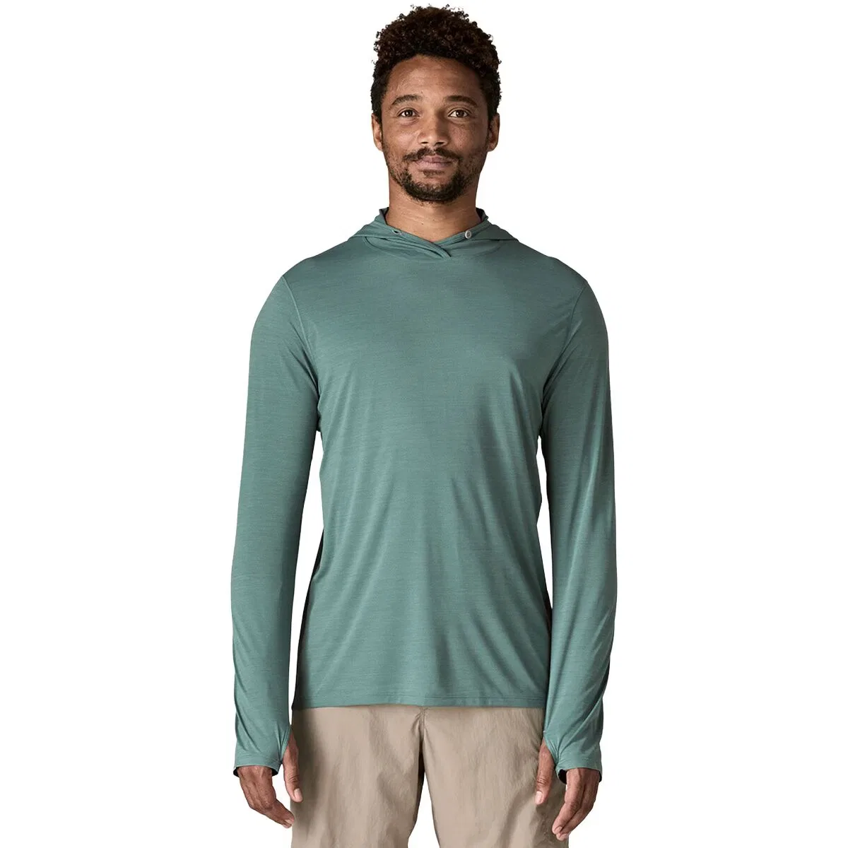 Мужская худи с длинным рукавом Capilene Cool Ultra Patagonia, Blue Sage/Light Blue Sage X-Dye