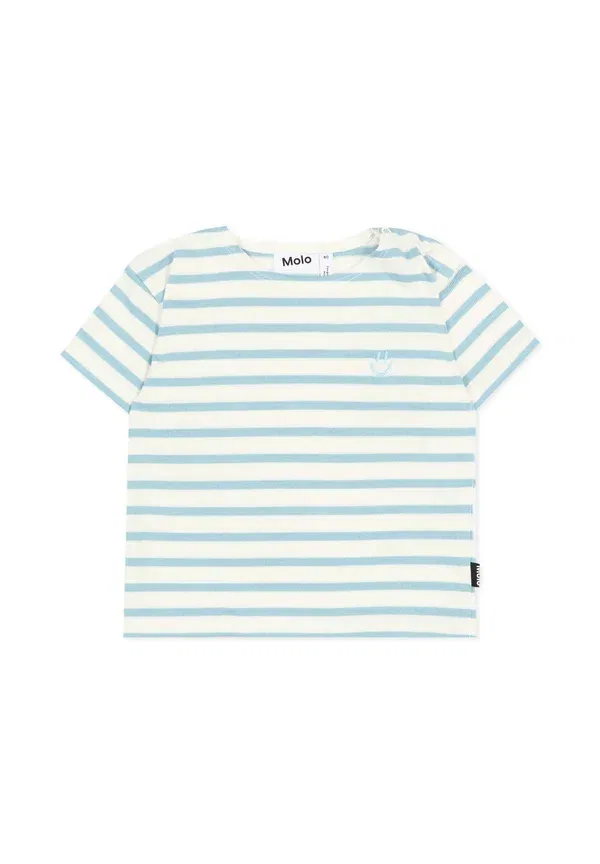 Футболка с полосками Print T-shirt Molo Light Blue, светло-голубой