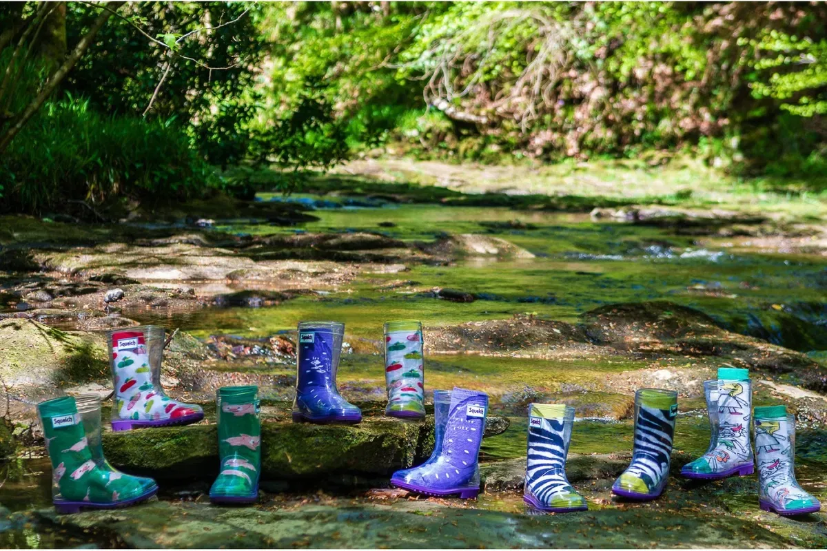 Прозрачные резиновые сапоги Squelch Wellies, Clear — фото 2