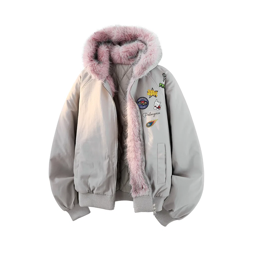 Детский пуховик унисекс с капюшоном, Light Beige, PAL ONGACO