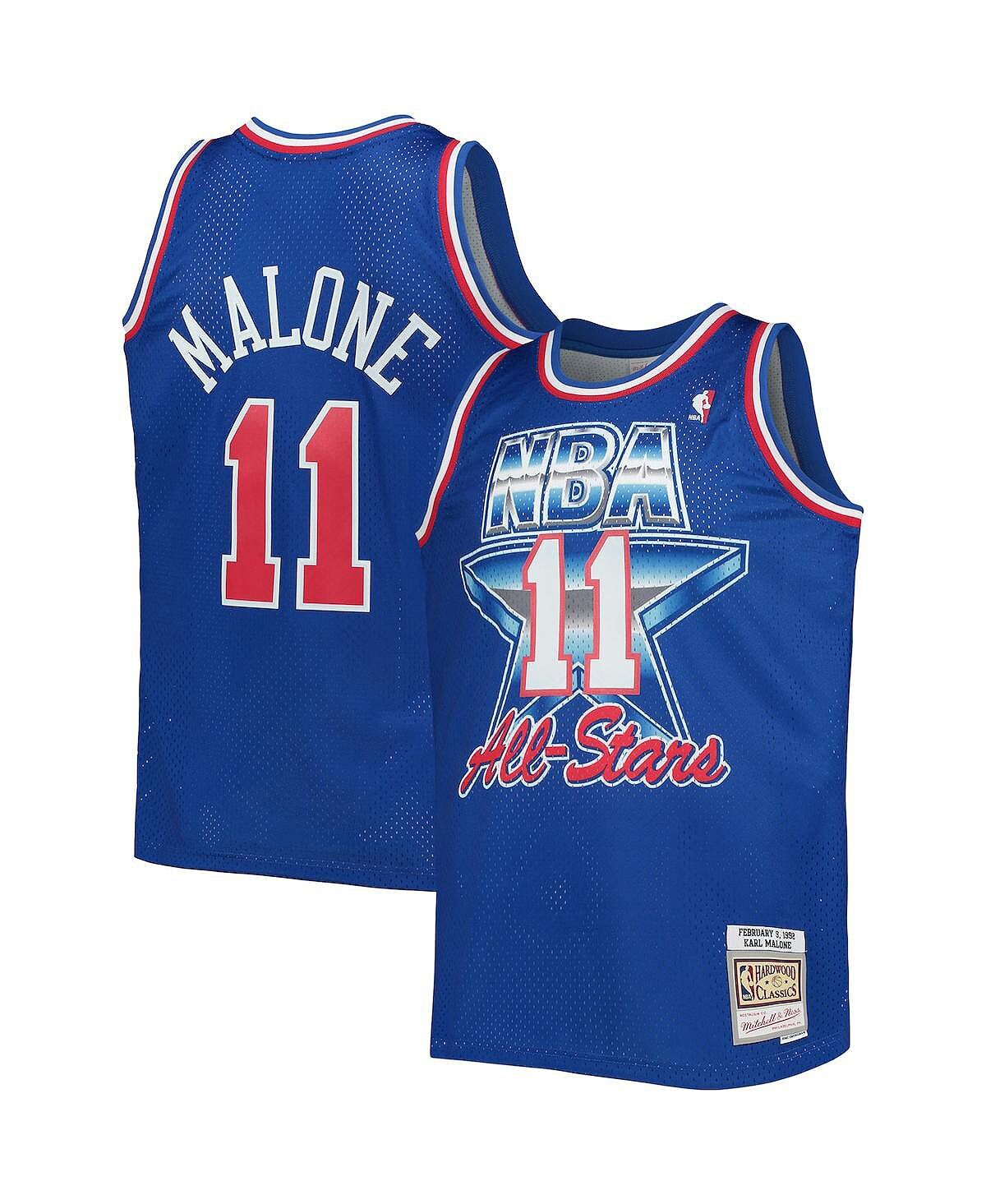 

Мужская джерси karl malone royal western conference hardwood classics 1992 nba all-star game swingman Mitchell & Ness