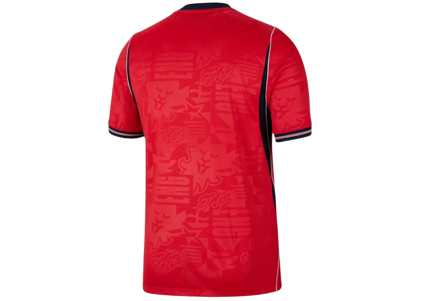 Мужская футбольная джерси Nike England National Team 2026 Away Stadium Jersey, Speed Red/Obsidian/White — фото 2
