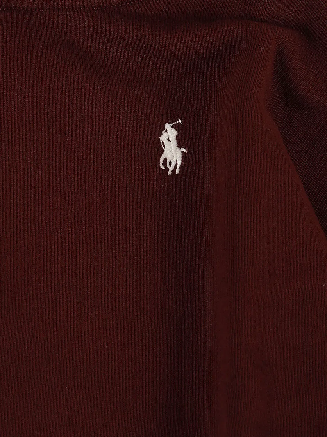 Укороченное худи с логотипом красного цвета Polo Ralph Lauren, красный — фото 2