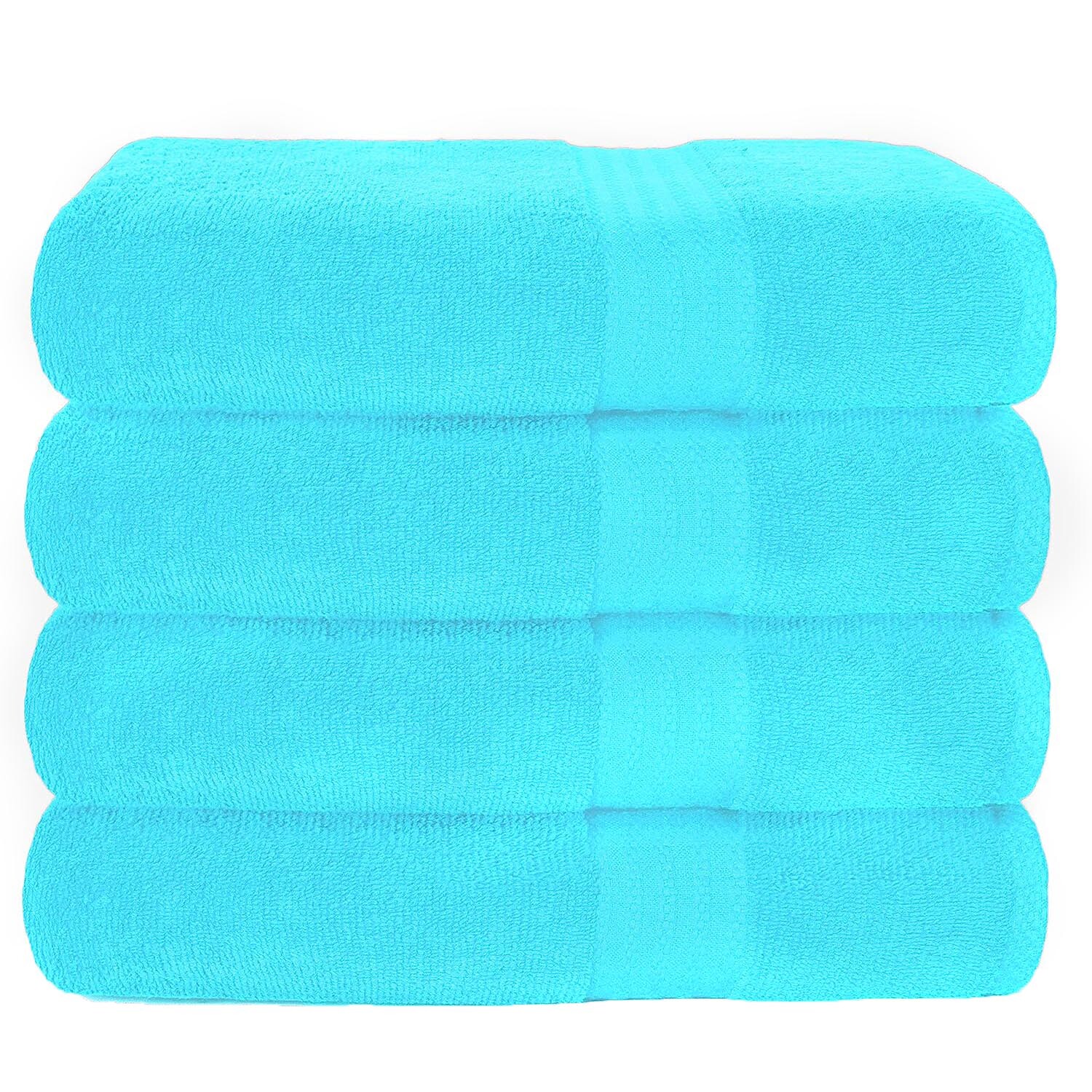 

Набор банных полотенец Glamburg Premium Cotton, 4 предмета, бирюзовый