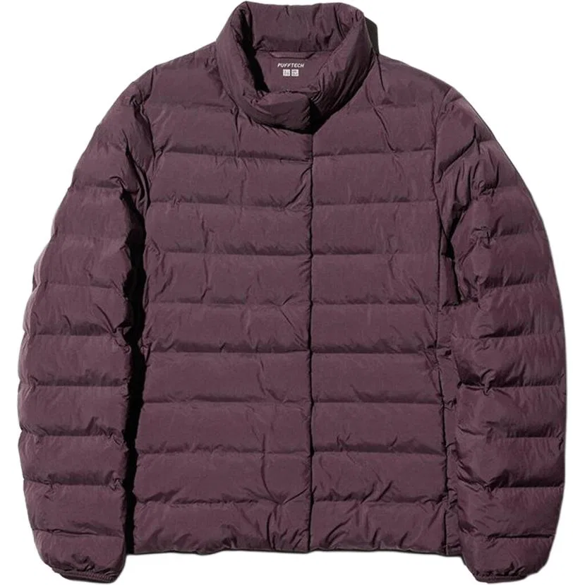 Женский пуховик с наполнителем, бордовый, UNIQLO, 19 Burgundy