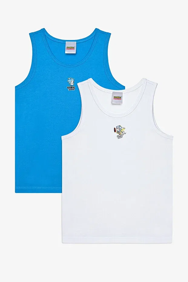 Детский хлопковое комплект маек Sonic Cotton Penti, Çok Renkli