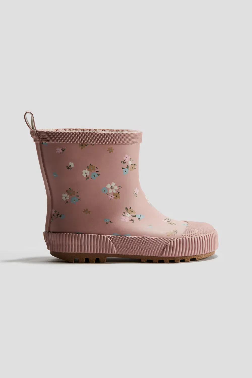 Резиновые сапоги с флисовой подкладкой H&M, Altrosa/Geblümt