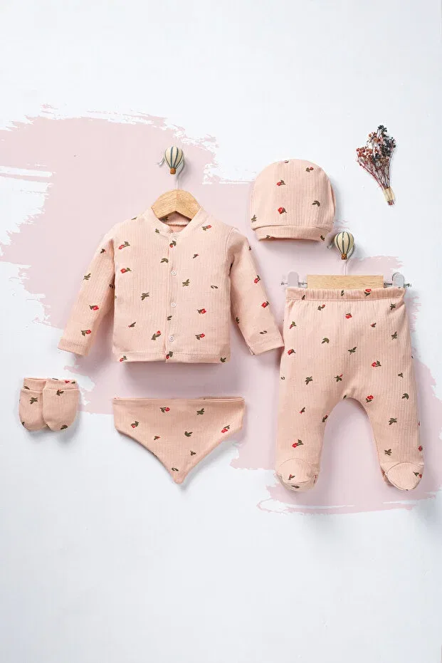 Детский комплект одежды с принтом Basics Enia Baby, Multicolor — фото 2