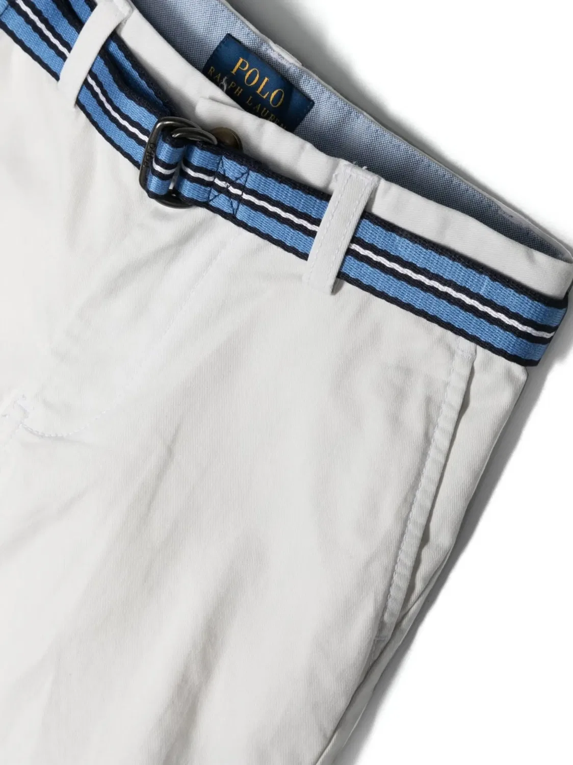 Polo Ralph Lauren Шорты с поясом белые — фото 2