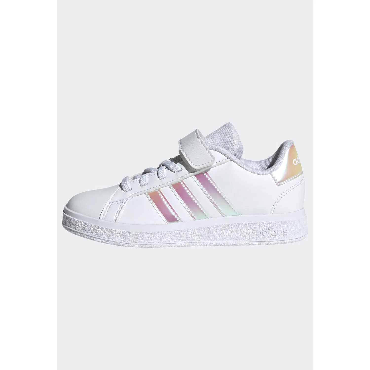 Детские кроссовки с закрытым носком Grand Court Adidas, Weiss Hellrosa