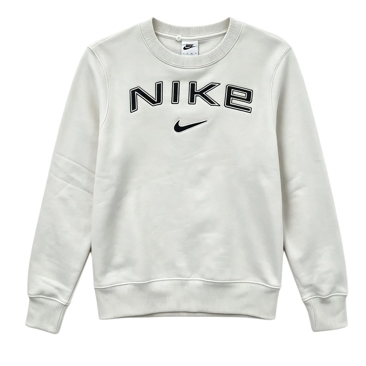 Женский свитшот серый с круглым вырезом Nike