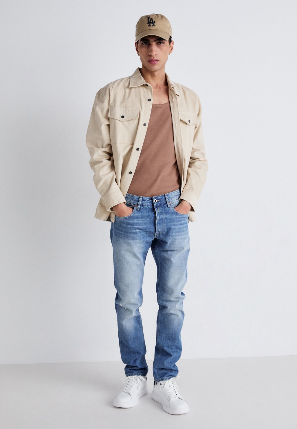 Низкие кеды EATON ONE  Pepe Jeans, слоновая кость — фото 3