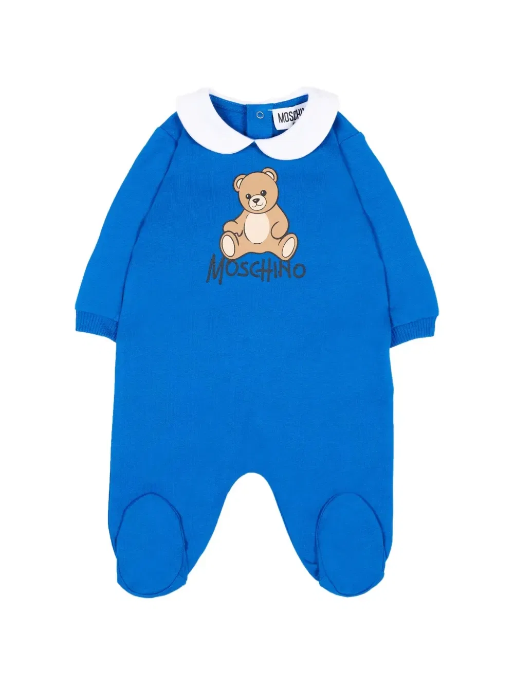 Пижама с круглым ворником Teddy Bear Moschino Kids, синий