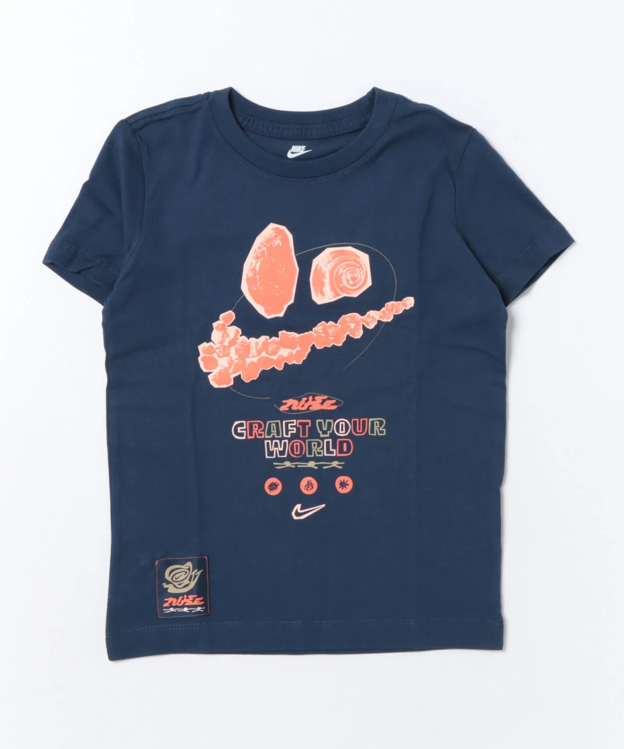 Детская футболка с коротким рукавом и принтом Craft Your NIKE, Navy