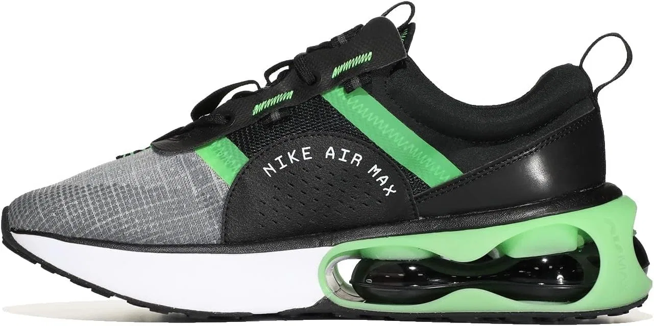 Детские кроссовки для мальчиков Air Max 1 Nike, Black/Chrome/Green Strike/Iron Grey — фото 3