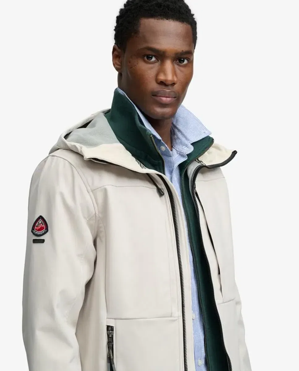 Мужская куртка Softshell Trekker с капюшоном Superdry, Crudo — фото 3