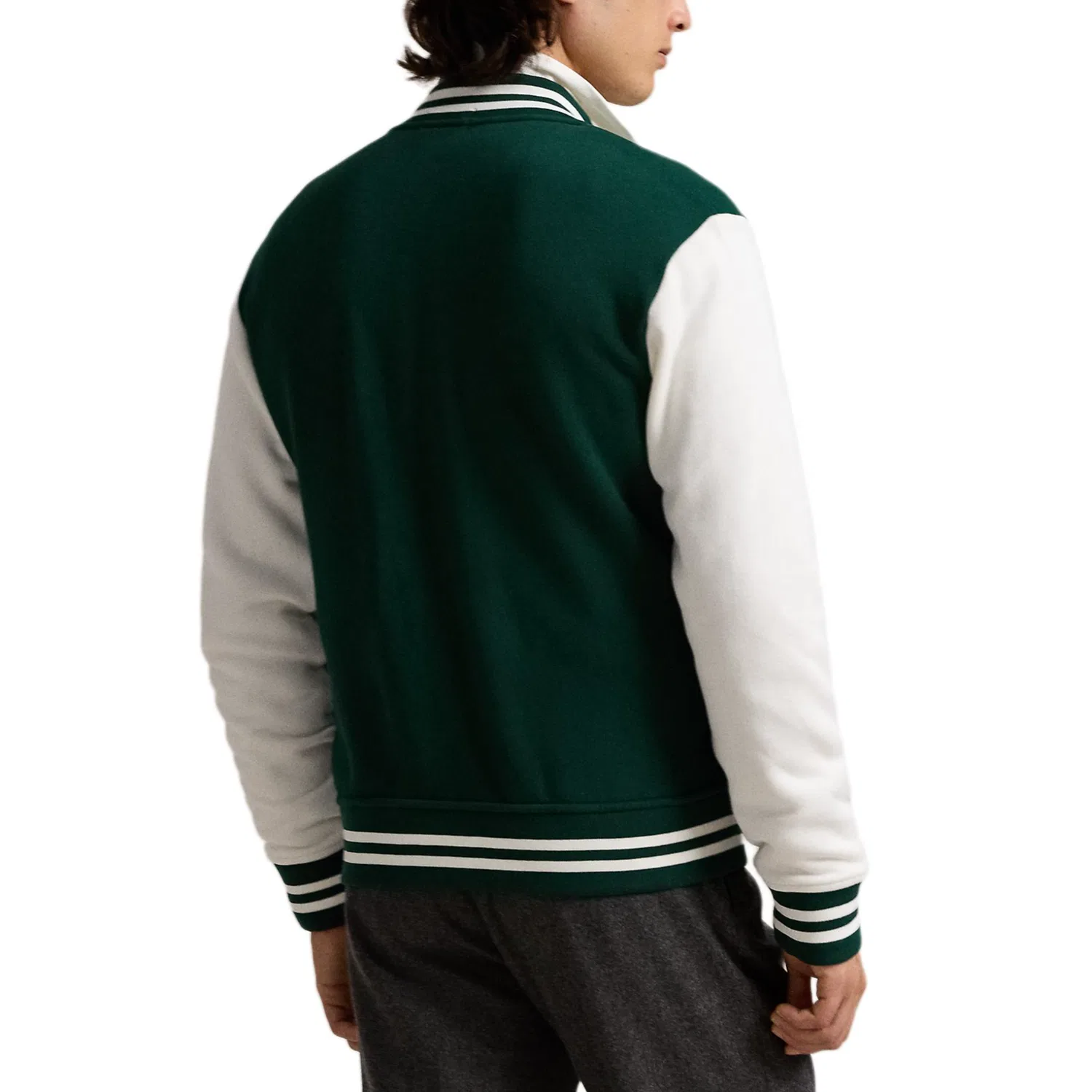 Мужская бейсбольная куртка Polo Ralph Lauren, Green Multicolor — фото 4