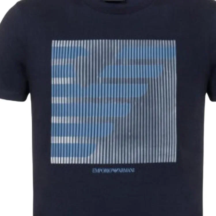 Мужская футболка с круглым вырезом Blue EMPORIO ARMANI, Blue — фото 3