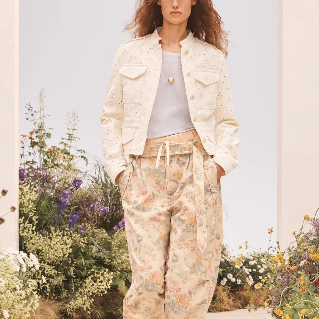 Женская футболка с круглым вырезом Light Blue ZARA — фото 4