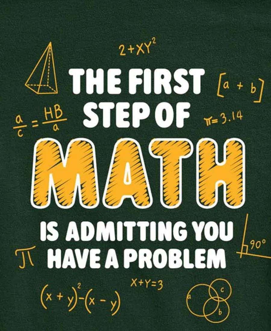 Детская футболка с коротким рукавом и принтом The First Step Of Math Hybrid, Forest Green — фото 2