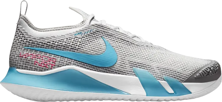 

Кроссовки Nike NikeCourt React Vapor NXT 'Grey Fog Chlorine Blue', серый