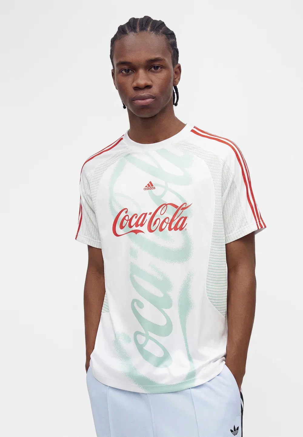 Coca Cola Teamgeist унисекс - футболка с принтом Adidas Originals, White — фото 4