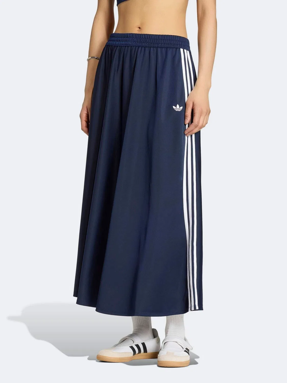 Юбка Firebird, свободный крой, adidas Originals, синяя
