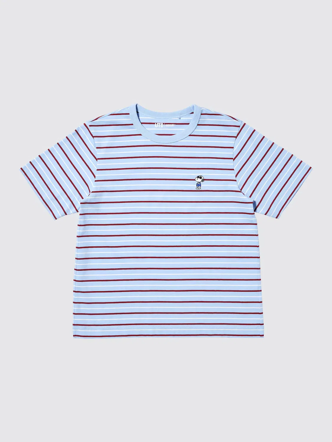 Футболка Uniqlo Peanuts, с графическим принтом, синяя — фото 4