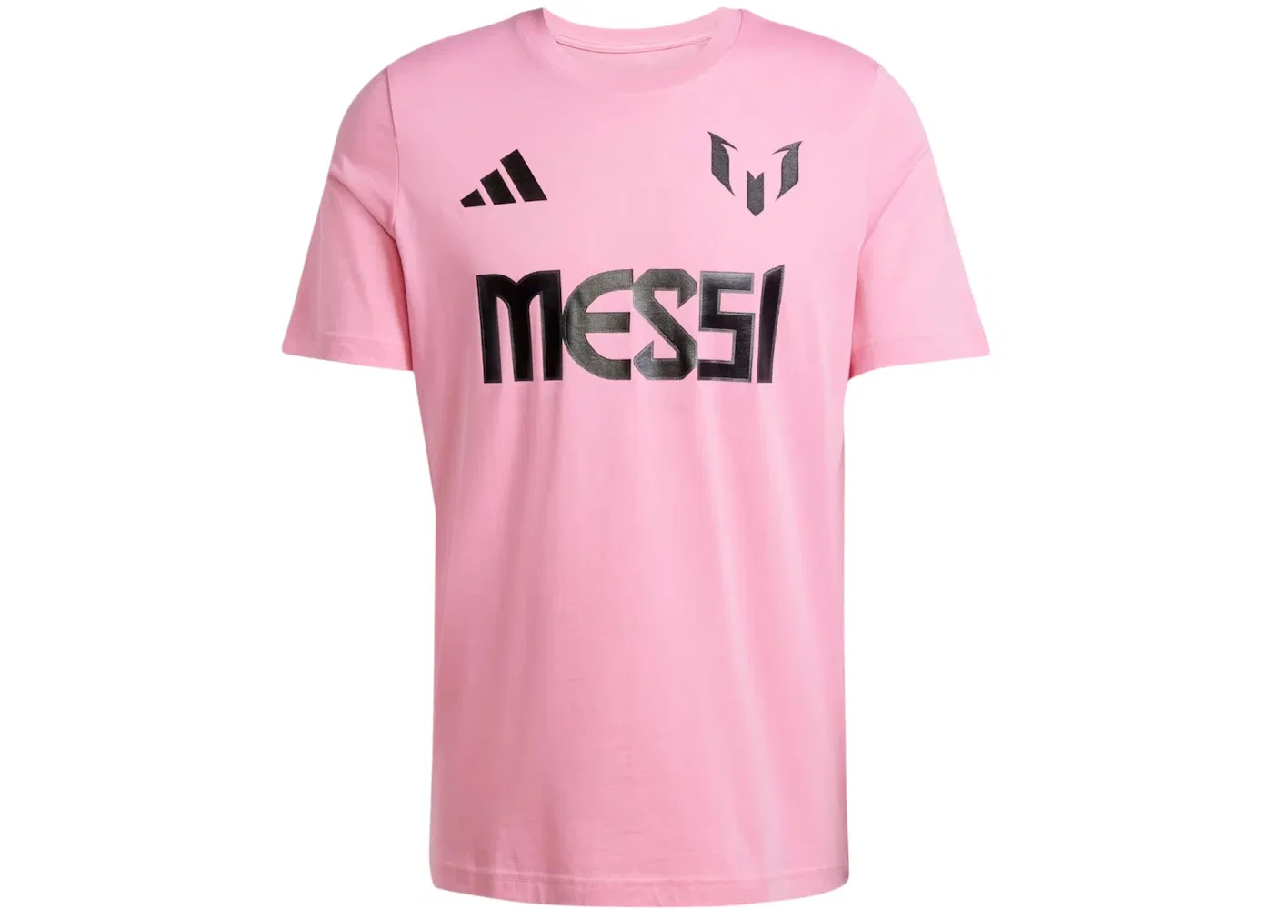 Мужская футболка с принтом Messi Name And Number Graphic Tee Adidas, Easy Pink