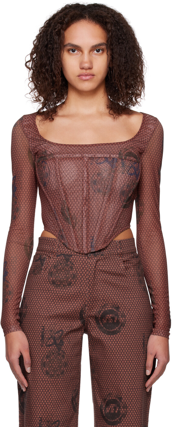 

Красная футболка с длинным рукавом Maude Miaou, Красный, Красная футболка с длинным рукавом Maude Miaou