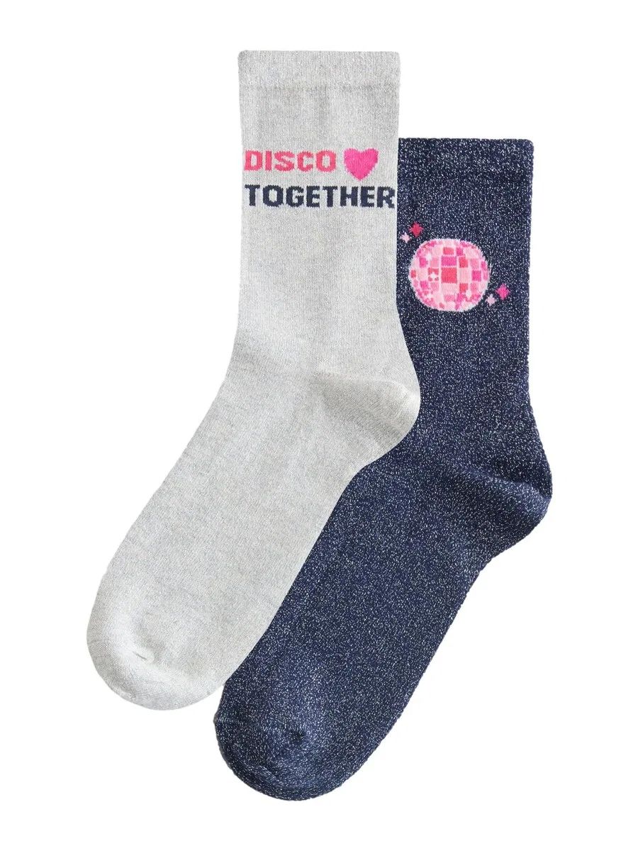 Носки Next 'Disco Together' в темно-синем и светло-сером цветах