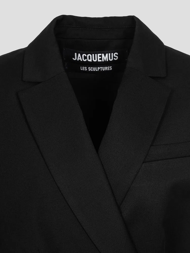 Жакет с кроссовер-дизайном La Veste Tibau JACQUEMUS, Black — фото 3