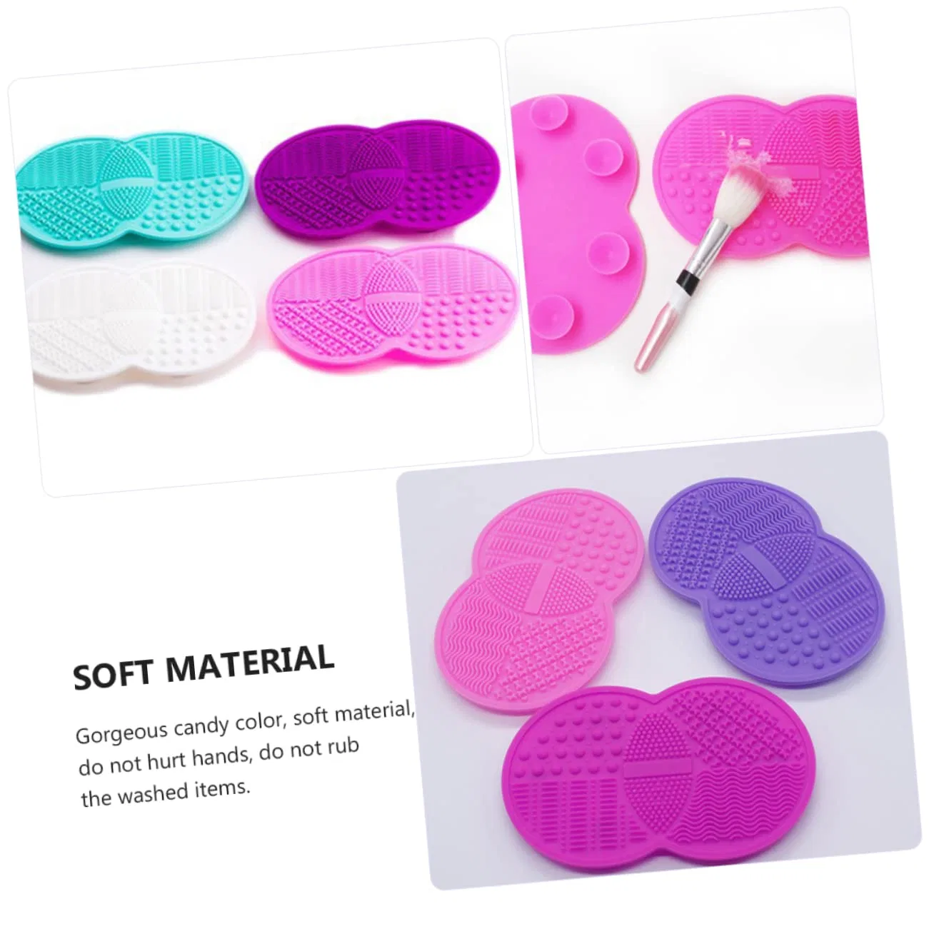 Силиконовая подушечка для очистки кистей FRCOLOR, 2 шт, 17x11x2 см — фото 2