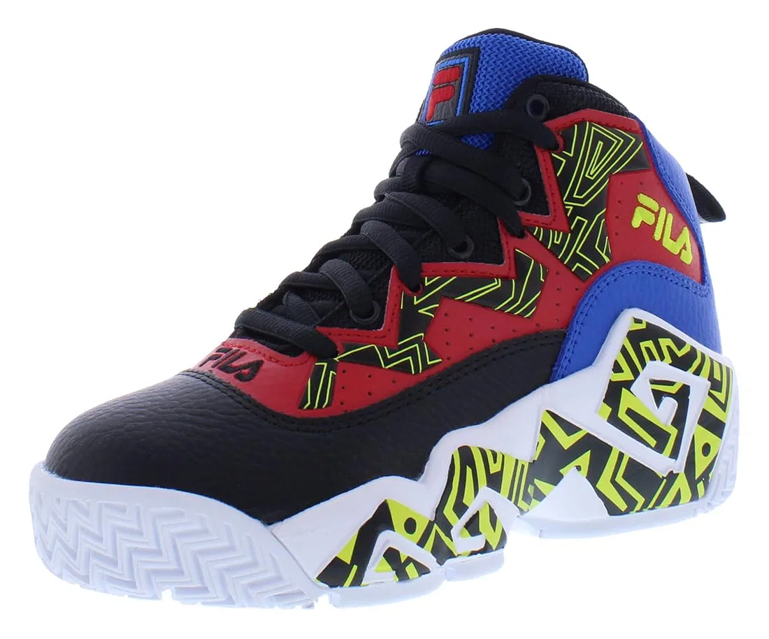 Детские кроссовки для мальчиков с закрытой пяткой Kid's Fila Mb Fila, Red Black