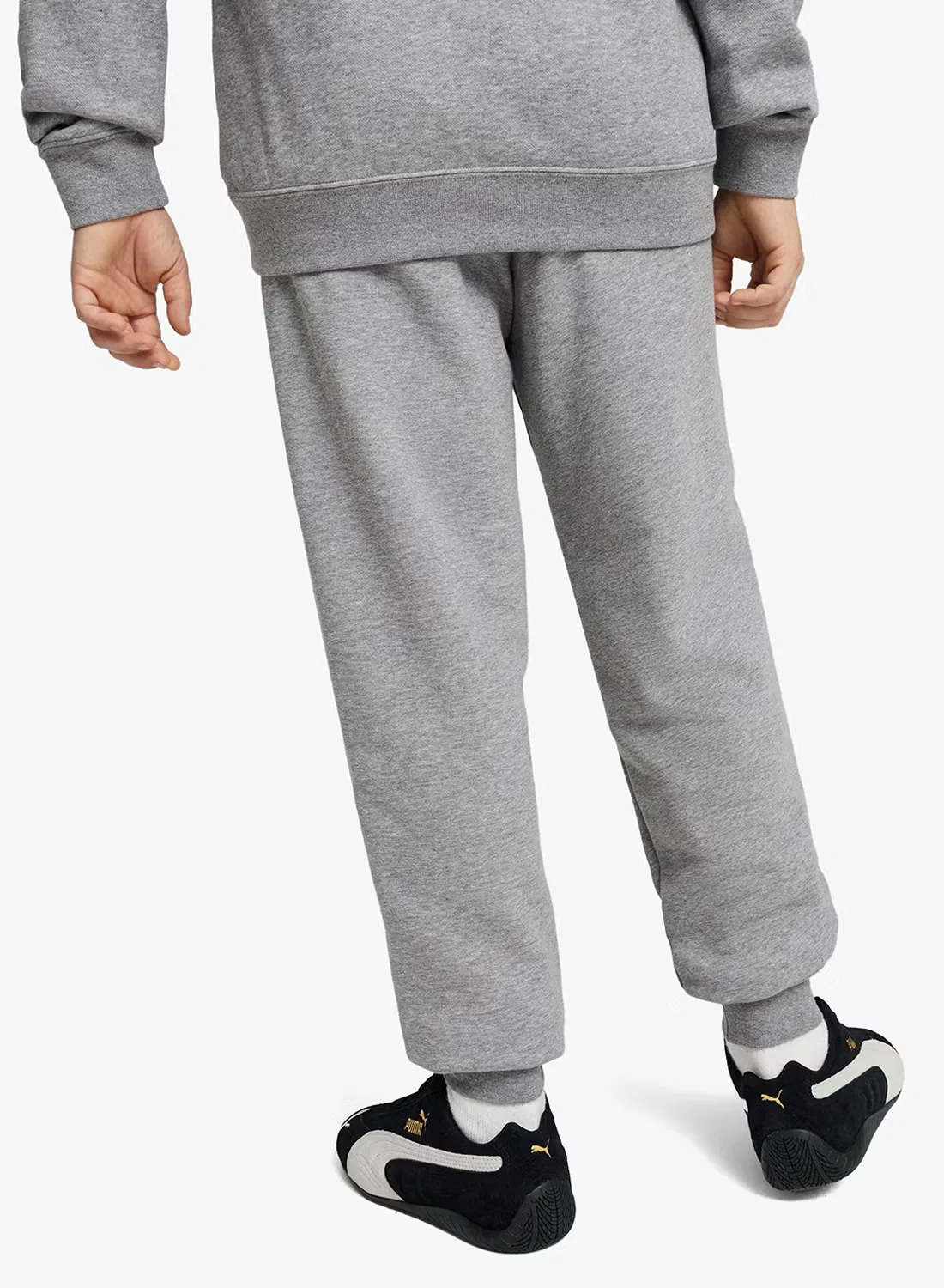 Штаны спортивные с логотипом Youth Essentials No. 1 Puma, серый — фото 2