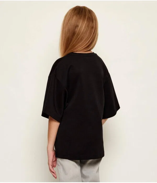 Детская футболка для девочек свободного кроя T-Shirt Pinko Up, черный — фото 3